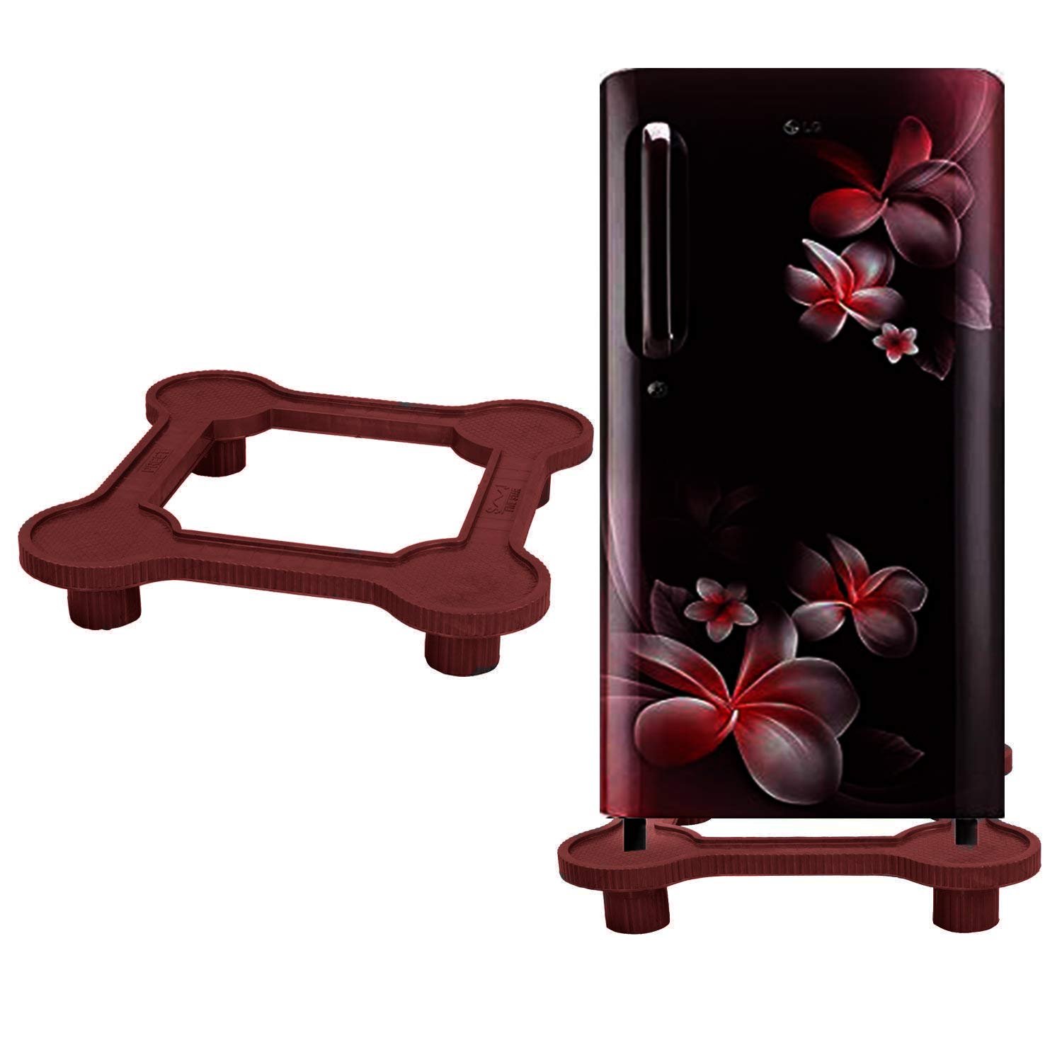 Your's Shopekart Heavy Duty Universal Refrigerator Stand Double Door/Single Door fridge stand