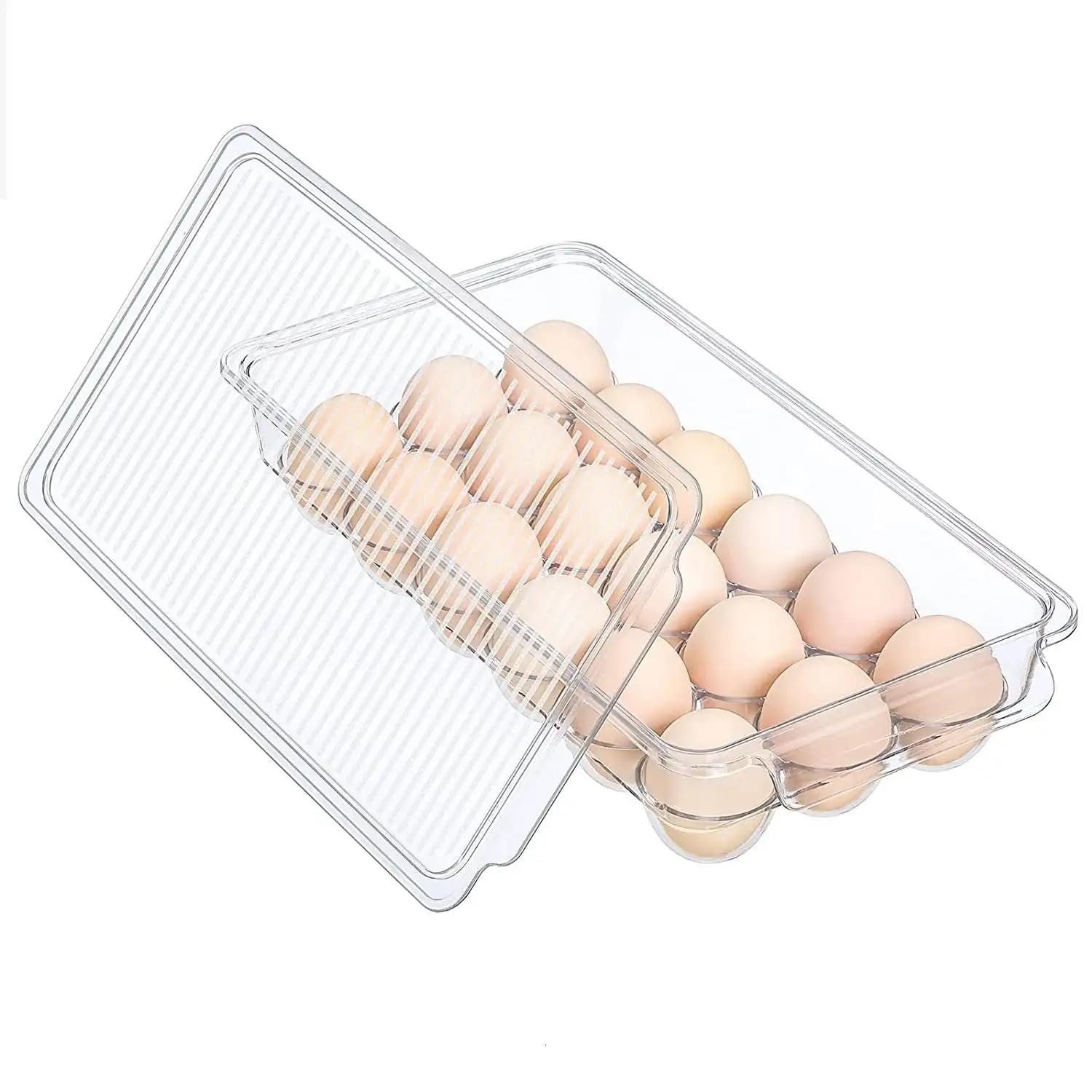 Zeinwap Acrylic Egg Rectangular Storage Box Or Egg Trays For fridge egg tray