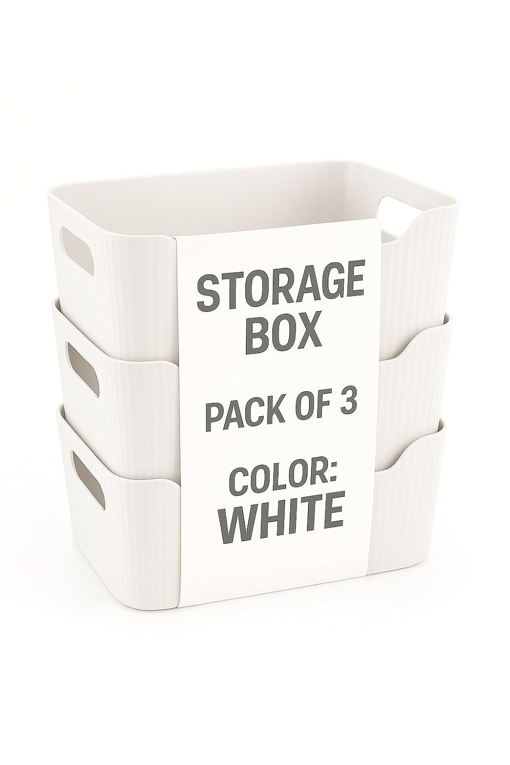 Zuku Storage Box Basket for Storage Plastic Organiser for Storage fridge basket