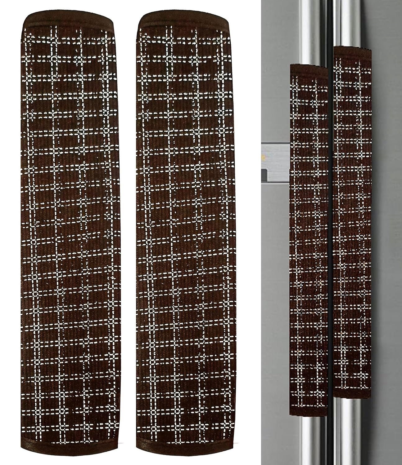 Unique Multipurpose 11"x6" Cotton 3 Layer Handle Cover for Fridge, fridge handle cover